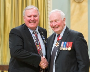 Bob & Governor General David Johnson